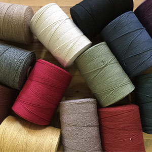 4 Natural Spools 8/4 Poly/Cotton Loom Weaving Rag Rug Carpet Warp Yarn String